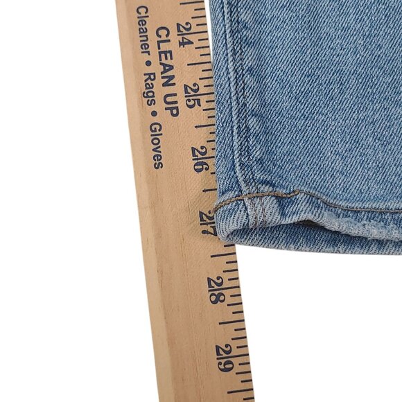 American Eagle Mom Jeans Womens 0 26x27 Light Wash High Rise Distressed - Picture 13 of 14